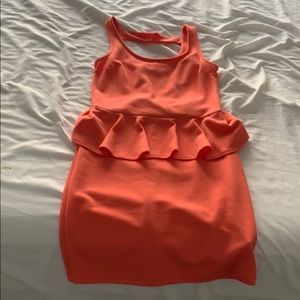 Peach dress